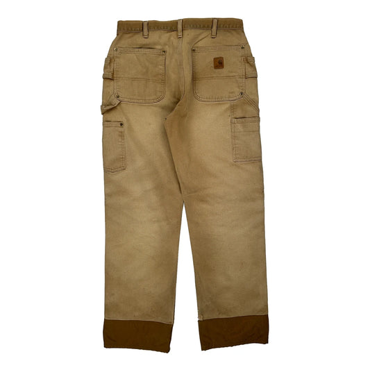 Carhartt Double Knee Carpenter Trousers - 31W 31L Brown Cotton