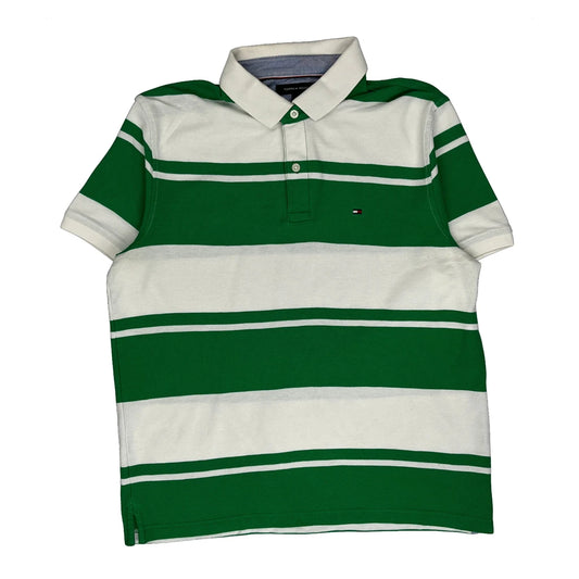 Tommy Hilfiger Polo Shirt - Large Green Cotton