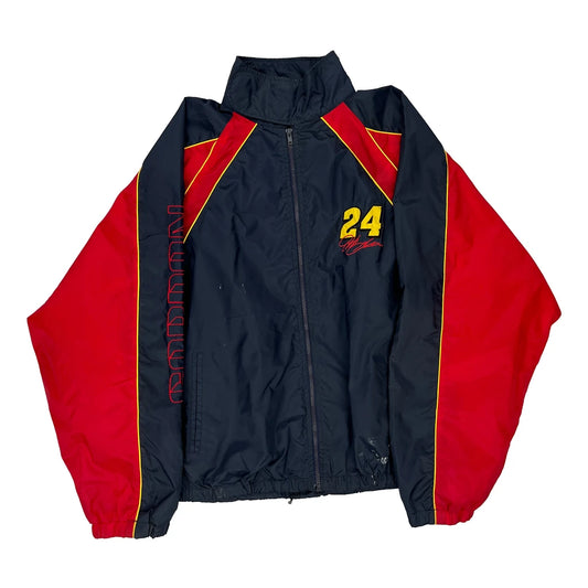 24 Winners Circle Nascar Jacket - Large Navy Nylon