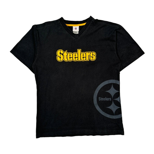 Steelers Nfl T-Shirt - Large Black Cotton