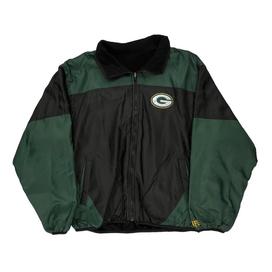 Green Bay Packers Nfl Jacket - XL Block Colour Polyester