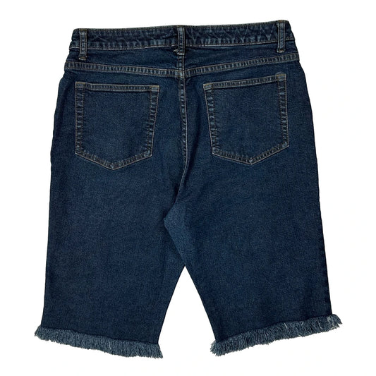 Vintage Gap Boot Cut Denim Shorts - 30W UK 10 Blue Cotton
