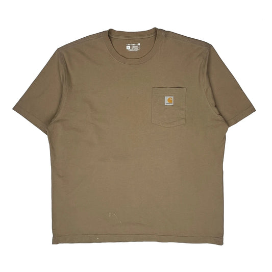 Carhartt T-Shirt - XL Brown Cotton