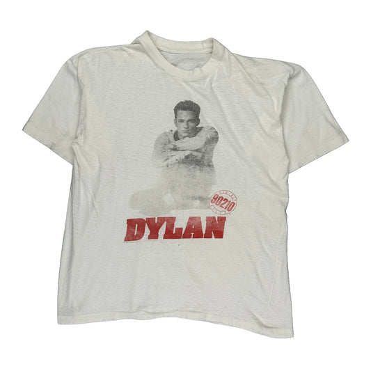 90210 Unbranded Graphic T-Shirt - Large White Cotton