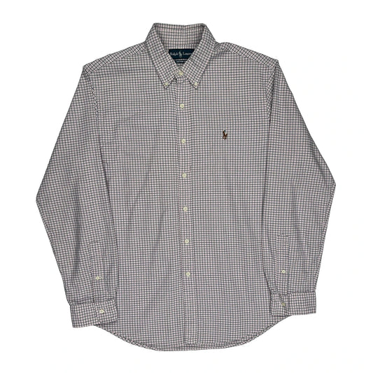 Ralph Lauren Checked Shirt - Large Pink Cotton