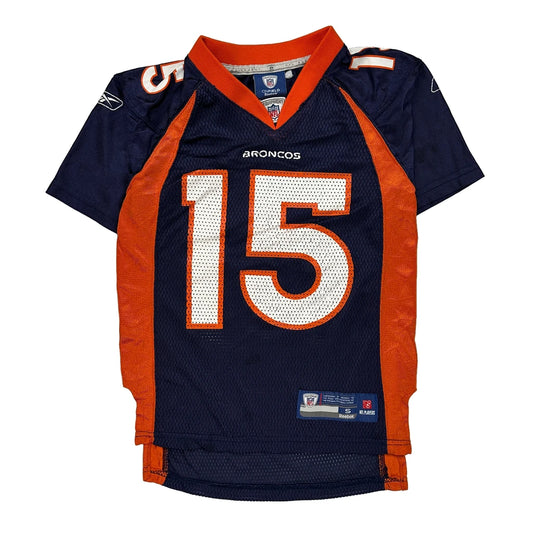 Age 8 Broncos Reebok Nfl Jersey - Small Navy Polyester