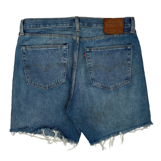 Vintage Levis Denim Shorts - 36W UK 18 Blue Denim