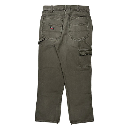 Dickies Carpenter Trousers - 32W 30L Grey Cotton