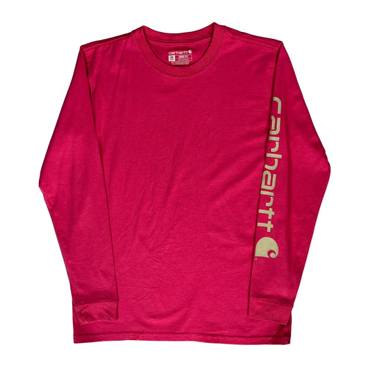 Carhartt Long Sleeve T-Shirt - XS Pink Cotton