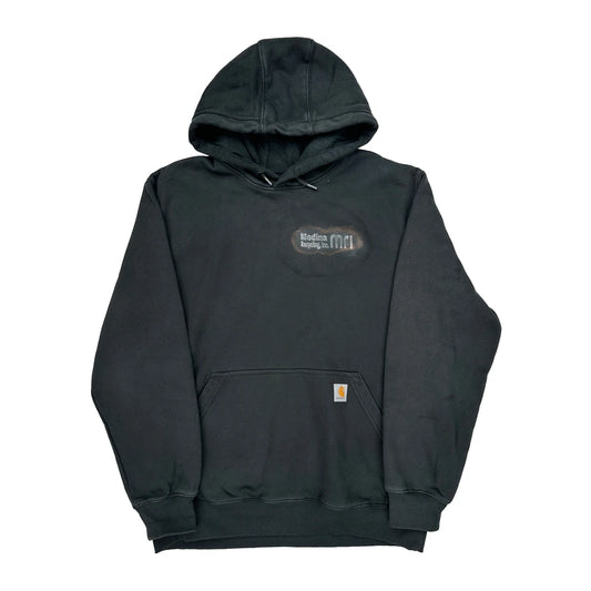 Carhartt Hoodie - Large Black Cotton Blend