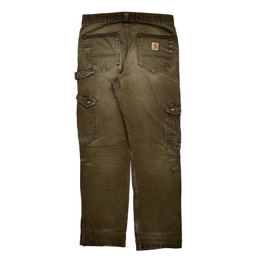 Vintage Carhartt Carpenter Trousers - 31W 31L Brown Cotton