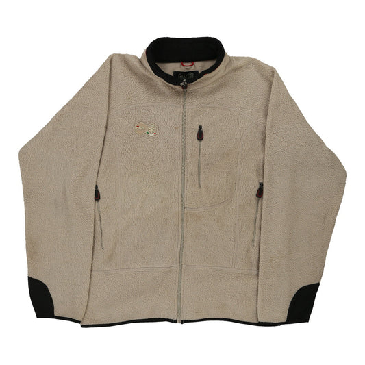 Vintage beige FISI Fila Fleece - mens large