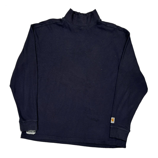 Carhartt Long Sleeve T-Shirt - XL Black Cotton