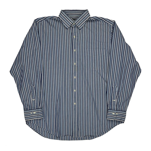 Polo By Ralph Lauren Striped Shirt - XL Blue Cotton