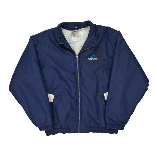 Adidas Windbreaker - Large Blue Polyester