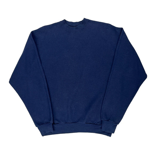 Hanes Sweatshirt - Medium Blue Cotton Blend