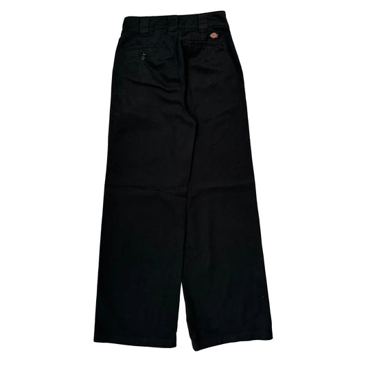 Vintage Dickies Trousers - 25W UK 8 Black Cotton Blend
