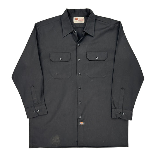 Dickies Shirt - XL Black Polyester Blend