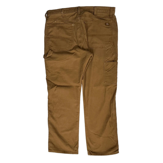 Dickies Carpenter Trousers - 36W 30L Brown Cotton Blend