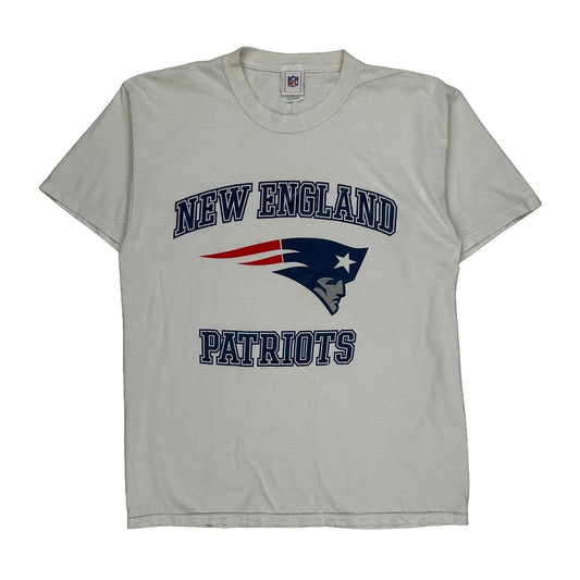 Vintage New England Patriots Nfl T-Shirt - Large White Cotton