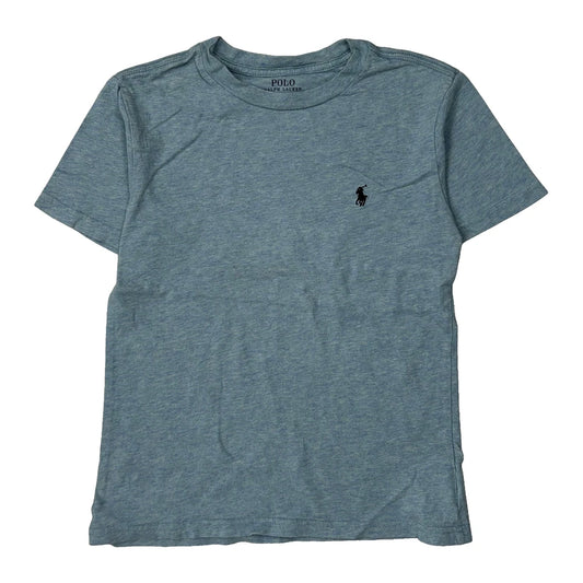 Vintage Age 7 Polo By Ralph Lauren T-Shirt - Small Blue Cotton