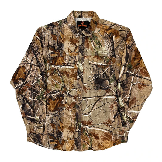 Vintage Game Winner Shirt - XL Camo Cotton