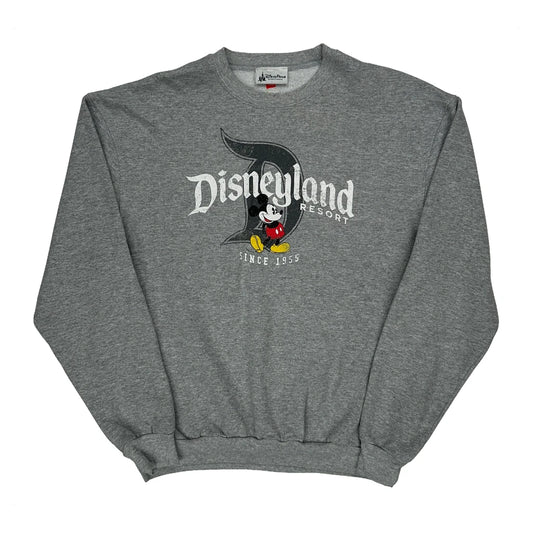 Disneyland Resort Disney Graphic Sweatshirt - Medium Grey Cotton Blend