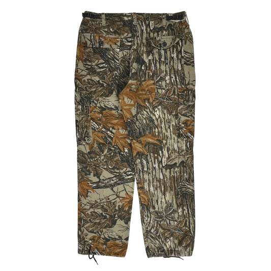 Vintage Made In USA Realtree Camo Cargo Trousers - 36W 31L Khaki Cotton