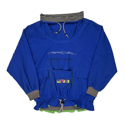 Puma Striped Windbreaker - Medium Blue Polyester