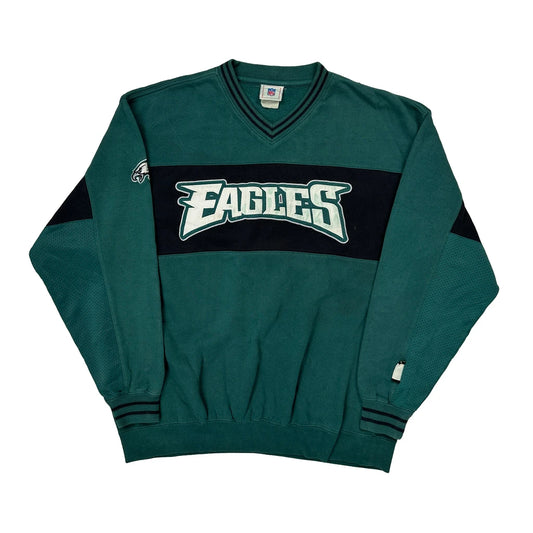 Eagles Nfl Football Sweatshirt - XL Green Polyester Blend