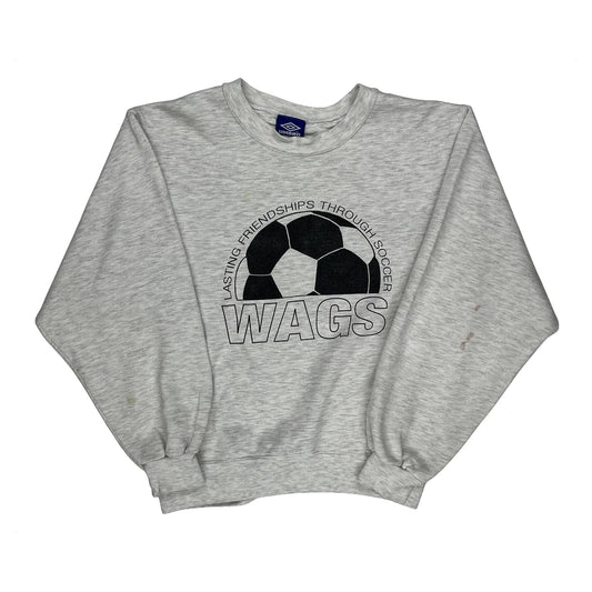 Lasting Friendships Through Soccer Umbro Sweatshirt - Small Grey Cotton