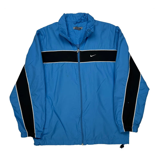 Vintage Nike Jacket - Medium Blue Polyester