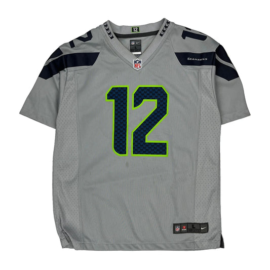 Seahawks Nike Nfl Jersey - Large Grey Polyester