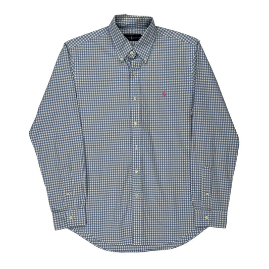 Ralph Lauren Checked Shirt - Medium Blue Cotton