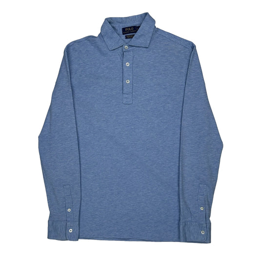 Polo By Ralph Lauren Slim Fit Polo Shirt - Small Blue Cotton