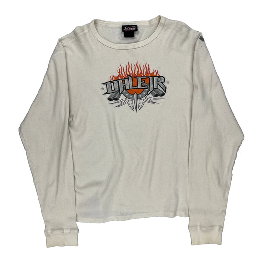 Dale Jr. Chase Authentics Nascar Long Sleeve T-Shirt - 2XL Cream Cotton