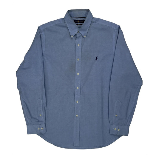 Ralph Lauren Checked Shirt - Large Blue Cotton