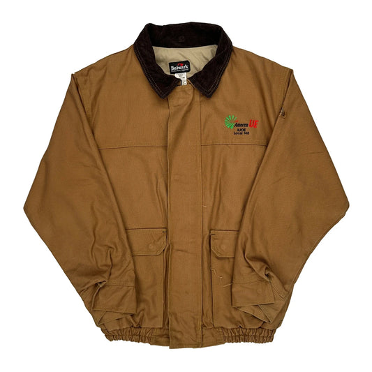 Flame Resistant Bulwark Workwear Jacket - Large Brown Cotton Blend