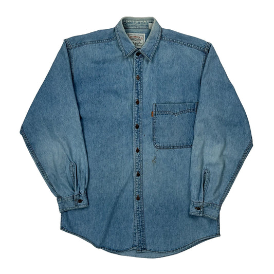 Levis Denim Shirt - Medium Blue Cotton