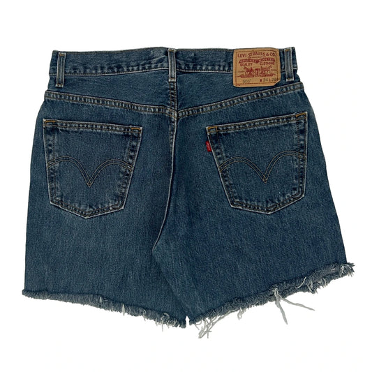 505 Levis Denim Shorts - 33W 9L Blue Cotton