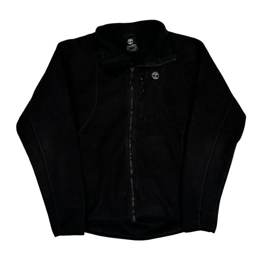 Vintage Timberland Slim Fit Fleece Jacket - Large Black Polyester