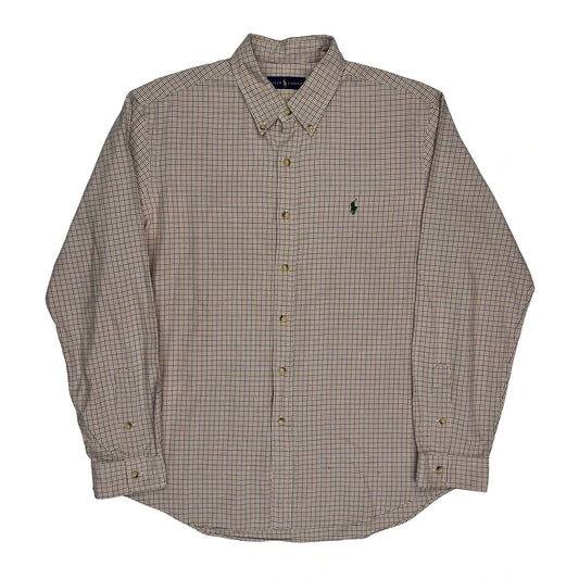 Ralph Lauren Checked Shirt - XL Brown Cotton
