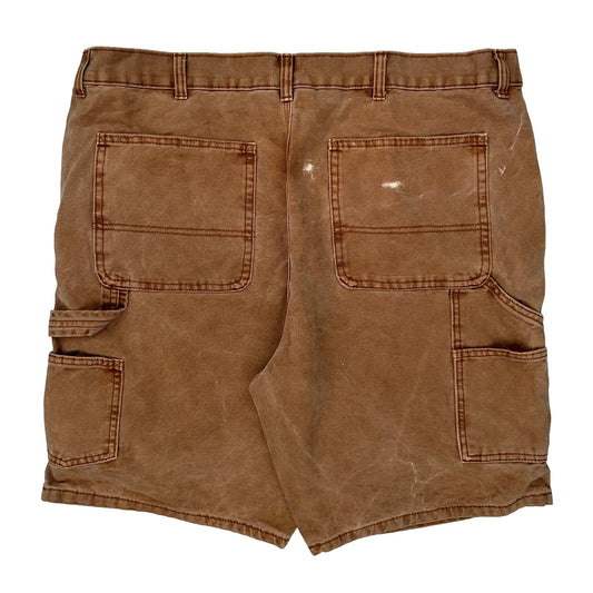 No Boundaries Double Knee Carpenter Shorts - 40W 9L Brown Cotton