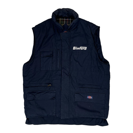 Binford Tools Dickies Gilet - Large Navy Polyester