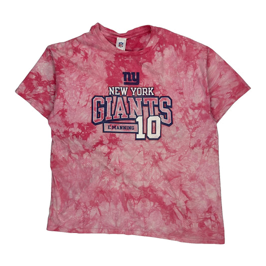 New York Giants Nfl Tie-Dye T-Shirt - XL Pink Cotton