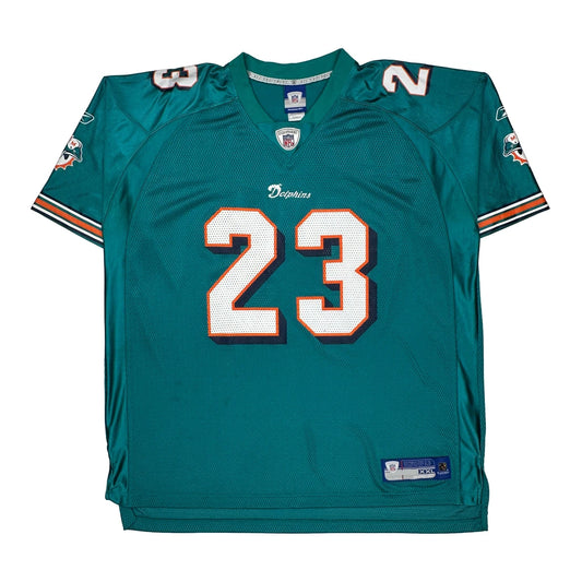Miami Dolphins Reebok Nfl Jersey - 2XL Green Polyester