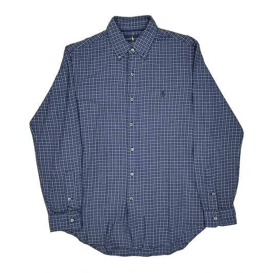 Ralph Lauren Checked Shirt - Medium Blue Cotton