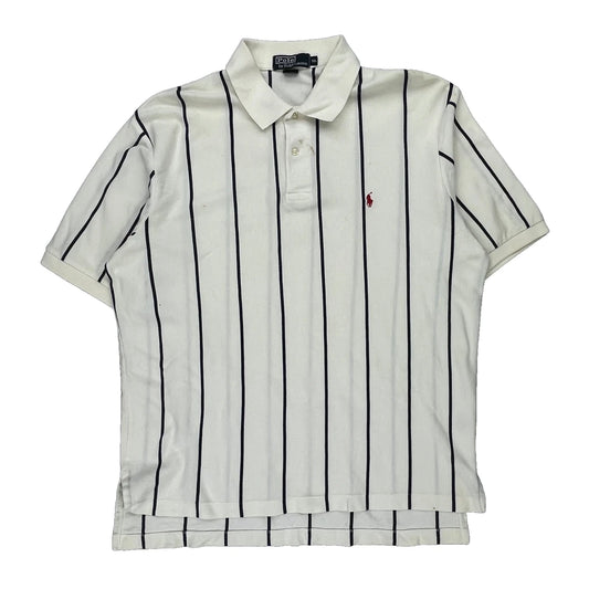 Polo By Ralph Lauren Striped Polo Shirt - XL Black Cotton