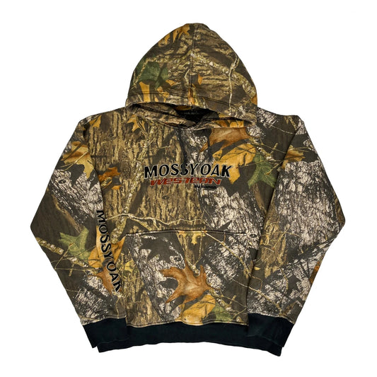 Vintage Mossy Oak Camo Hoodie - Small Camo Cotton Blend