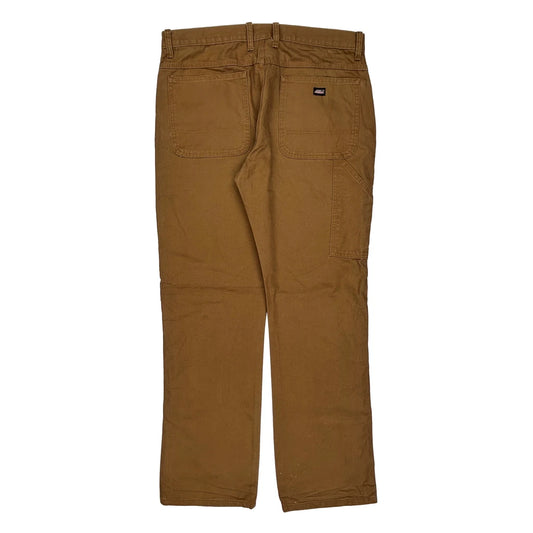 Dickies Carpenter Trousers - 38W 34L Brown Cotton